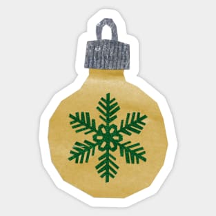 Bauble - Trad small snowflake Sticker